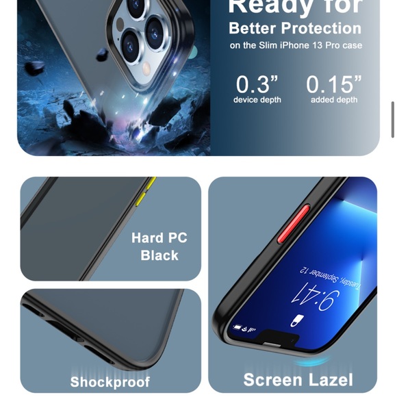 Iphone pro frosted case for 6.1" screen from amazon - Picture 8 of 14